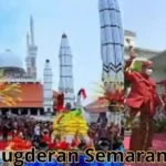 Festifal dugderan di depan masjid agung Semarang