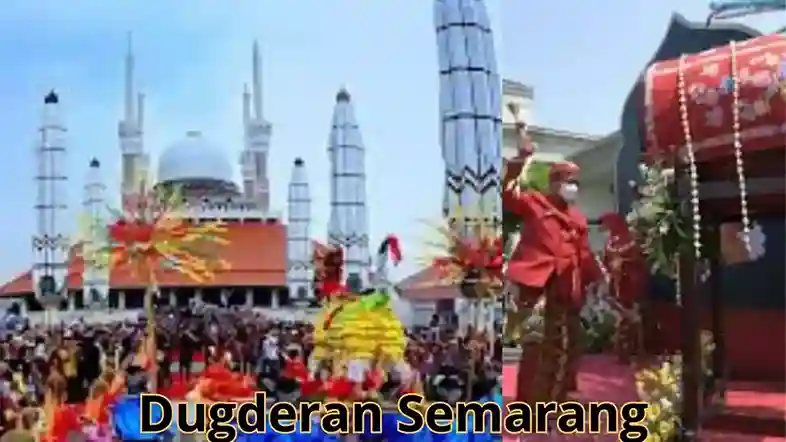 Festifal dugderan di depan masjid agung Semarang