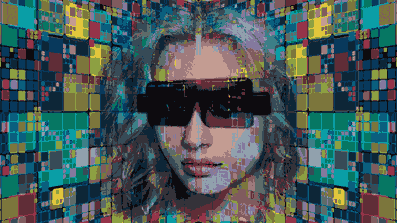 Ilustrasi metaverse di mata penggunanya